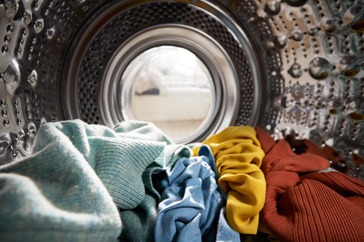 laundry in machine